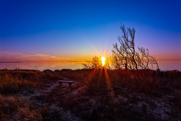 Springer Point Sunset - Ocracoke NC-