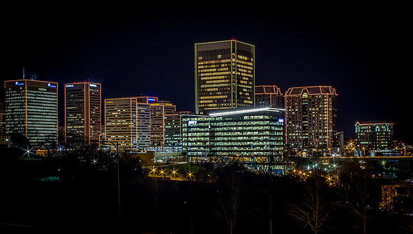 Night View of Richmond from the Side
