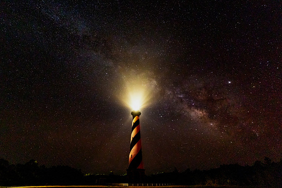 Hatteras Lighthouse Milky Way