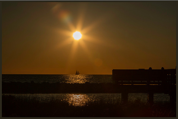 Ocracoke Sailboat Sunset
