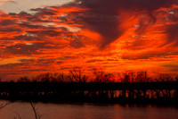 Sunset Sky Over the James River